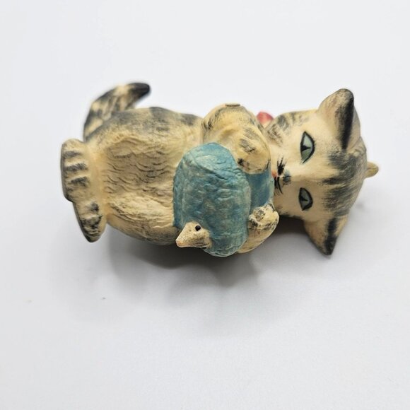 Anri Italy Beatrix Potter Miss Moppet Christmas Ornament Kitten Mouse  1983 - Picture 3 of 9